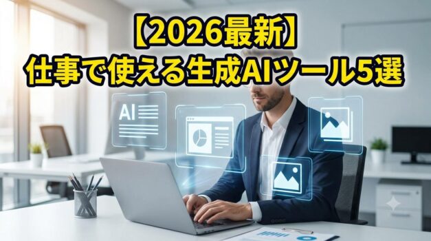 仕事で使えるおすすめ生成AIツール5選の比較アイキャッチ画像
