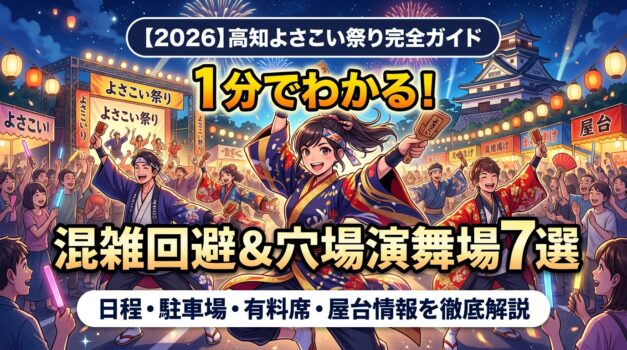 2026年高知よさこい祭り完全ガイドのアイキャッチ画像