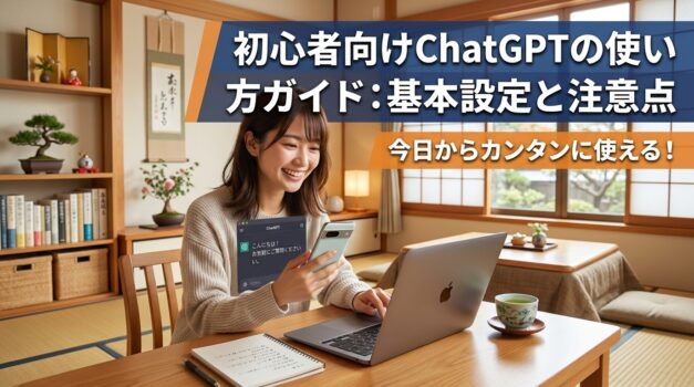 初心者向けChatGPTの使い方ガイドのアイキャッチ画像