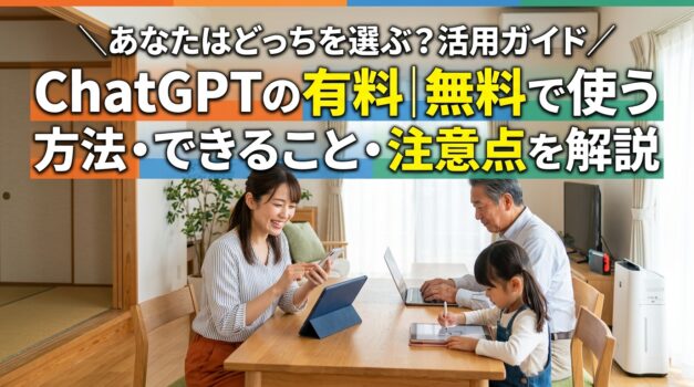 ChatGPT有料プランと無料プランの違いと選び方のタイトルイメージ