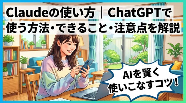 Claudeの使い方とChatGPTとの違いを徹底解説のアイキャッチ画像