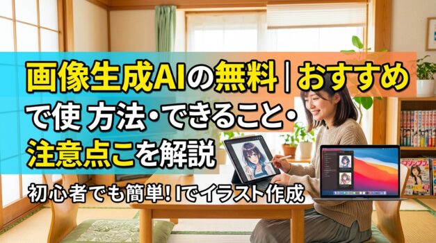 無料で使えるおすすめ画像生成AIのアイキャッチ画像