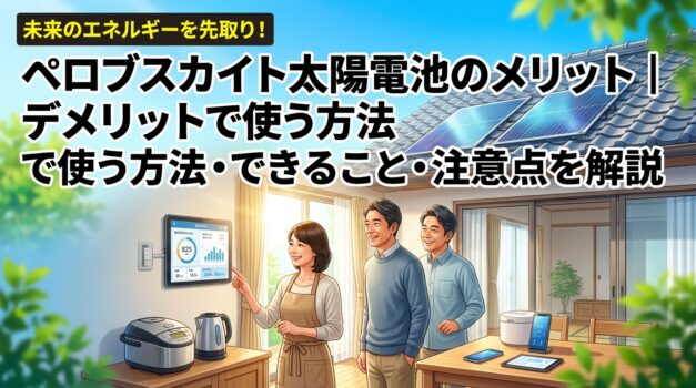 ペロブスカイト太陽電池のメリットとデメリットのアイキャッチ画像