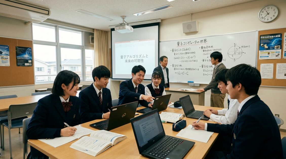量子コンピュータについて学ぶ日本の学生たち