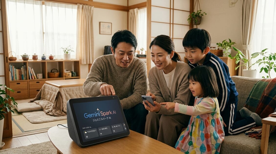 Gemini Sparkを使用する日本の家族